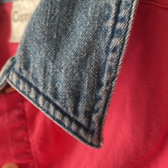 Vintage Copper Key cotton sleeveless button down blouse - Picture 5 of 6